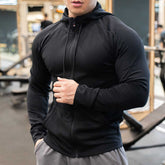 Men's Sports Casual Slim Jacket Hooded Simple Wild Running